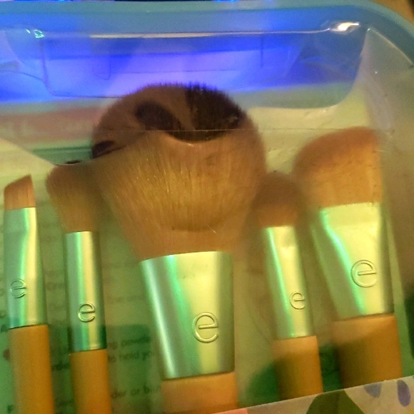 ECCOTOOLS COSMETIC BRUSHES WITH STORAGE TRAY. NIB. - Picture 3 of 6